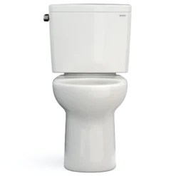 TOTO Drake Two-Piece Round 1.28 GPF Universal Height TORNADO FLUSH Toilet with CEFIONTECT, Colonial White, Vitreous China, CST775CEFG#11