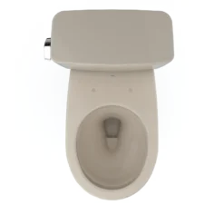 TOTO Drake Two-Piece Round 1.28 GPF Universal Height TORNADO FLUSH Toilet with CEFIONTECT, Bone, Vitreous China, CST775CEFG#03