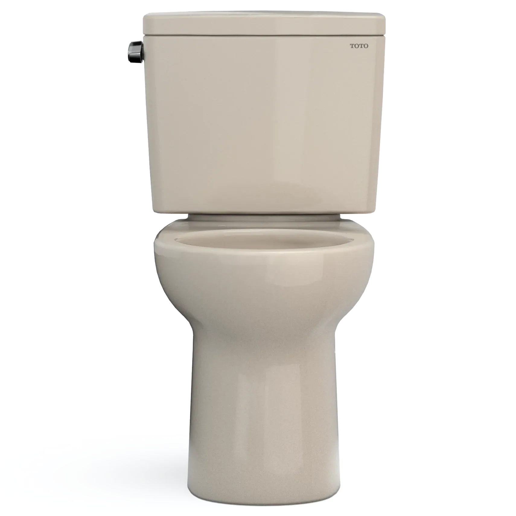 TOTO Drake Two-Piece Round 1.28 GPF Universal Height TORNADO FLUSH Toilet with CEFIONTECT, Bone, Vitreous China, CST775CEFG#03