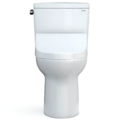 TOTO Drake WASHLET+ Two-Piece Elongated 1.28 GPF TORNADO FLUSH Toilet with C5 Bidet Seat, Cotton White, Vitreous China, MW7763084CEG#01