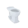 TOTO Eco Clayton and Clayton Universal Height Elongated Toilet Bowl, Cotton White, Vitreous China, C784EF#01