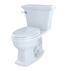TOTO Eco Clayton Two-Piece Elongated 1.28 GPF Universal Height Toilet, Sedona Beige, Vitreous China, CST784EF#12