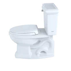 TOTO Eco Clayton Two-Piece Elongated 1.28 GPF Universal Height Toilet, Sedona Beige, Vitreous China, CST784EF#12