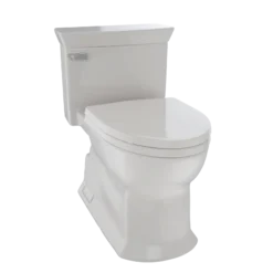 TOTO Eco Soire One Piece Elongated 1.28 GPF Universal Height Skirted Toilet with CEFIONTECT, Sedona Beige, Vitreous China, MS964214CEFG#12