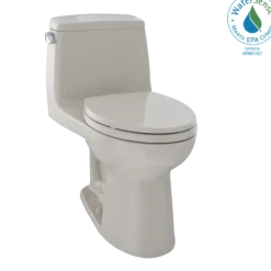 TOTO Eco UltraMax One-Piece Elongated 1.28 GPF ADA Compliant Toilet, Bone, Vitreous China, MS854114EL#03