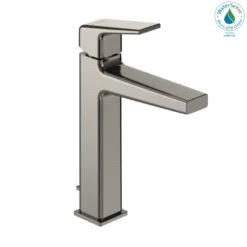 TOTO GB 1.2 GPM Single Handle Semi-Vessel Bathroom Sink Faucet with COMFORT GLIDE Technology, Polished Nickel, Brass, TLG10303U#PN