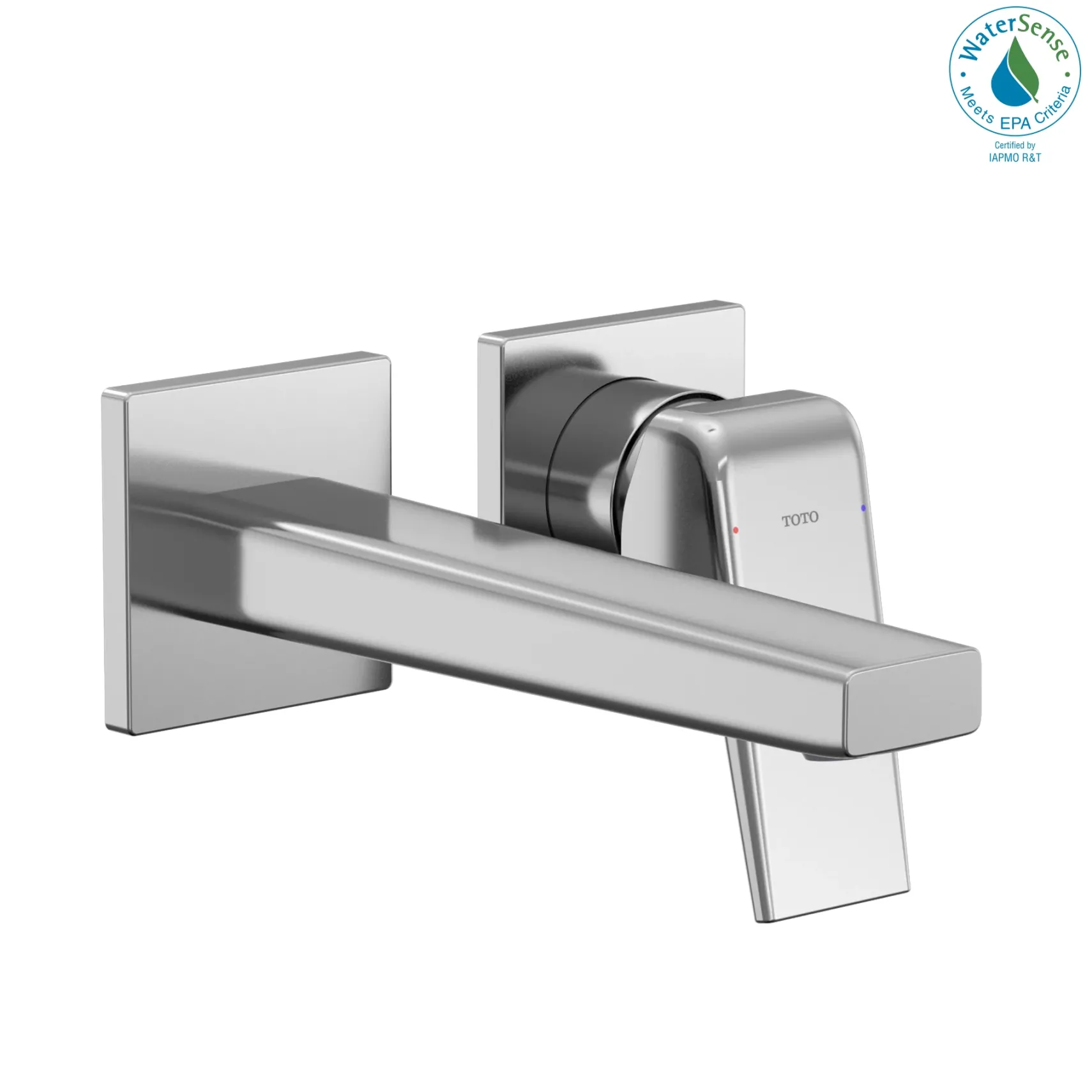 TOTO GB 1.2 GPM Wall-Mount Single-Handle Bathroom Faucet with COMFORT GLIDE Technology, Polished Chrome, Brass, TLG10307U#CP