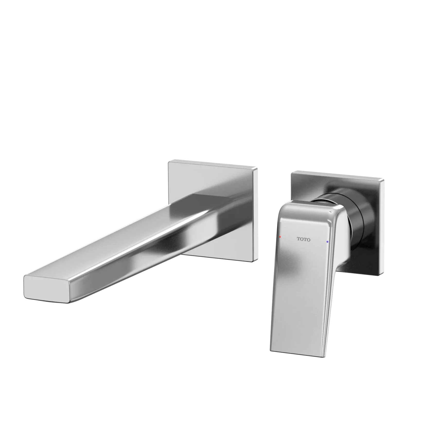 TOTO GB 1.2 GPM Wall-Mount Single-Handle Long Bathroom Faucet with COMFORT GLIDE Technology, Polished Chrome, Brass, TLG10308U#CP