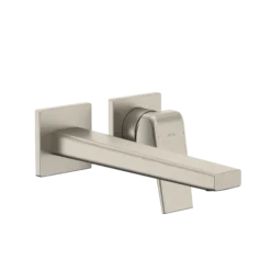 TOTO GB 1.2 GPM Wall-Mount Single-Handle Long Bathroom Faucet with COMFORT GLIDE Technology, Brushed Nickel, Brass, TLG10308U#BN