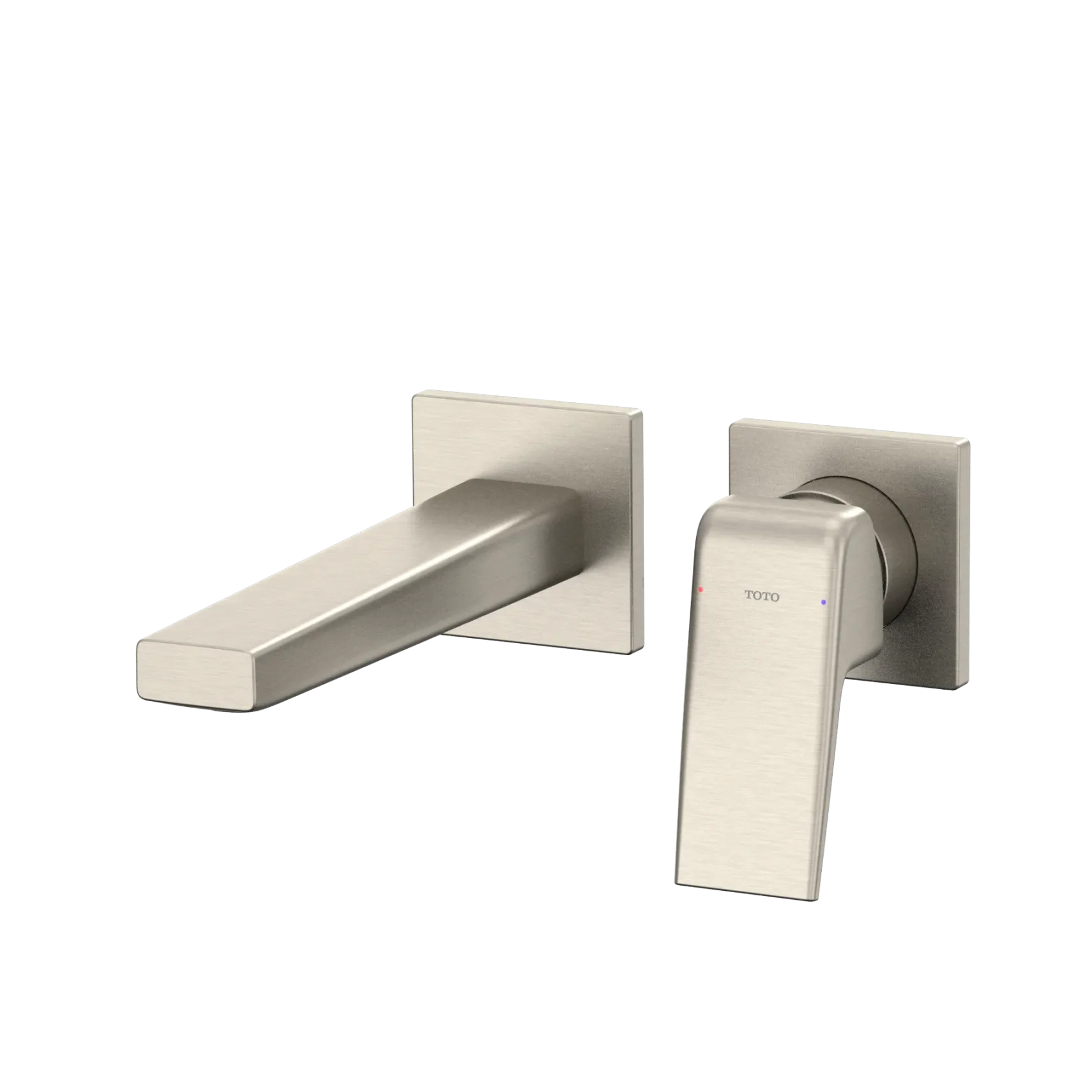 TOTO GB 1.2 GPM Wall-Mount Single-Handle Bathroom Faucet with COMFORT GLIDE Technology, Brushed Nickel, Brass, TLG10307U#BN