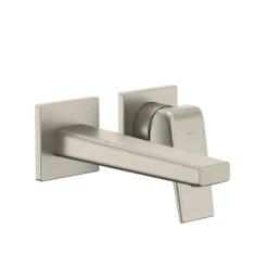 TOTO GB 1.2 GPM Wall-Mount Single-Handle Bathroom Faucet with COMFORT GLIDE Technology, Brushed Nickel, Brass, TLG10307U#BN