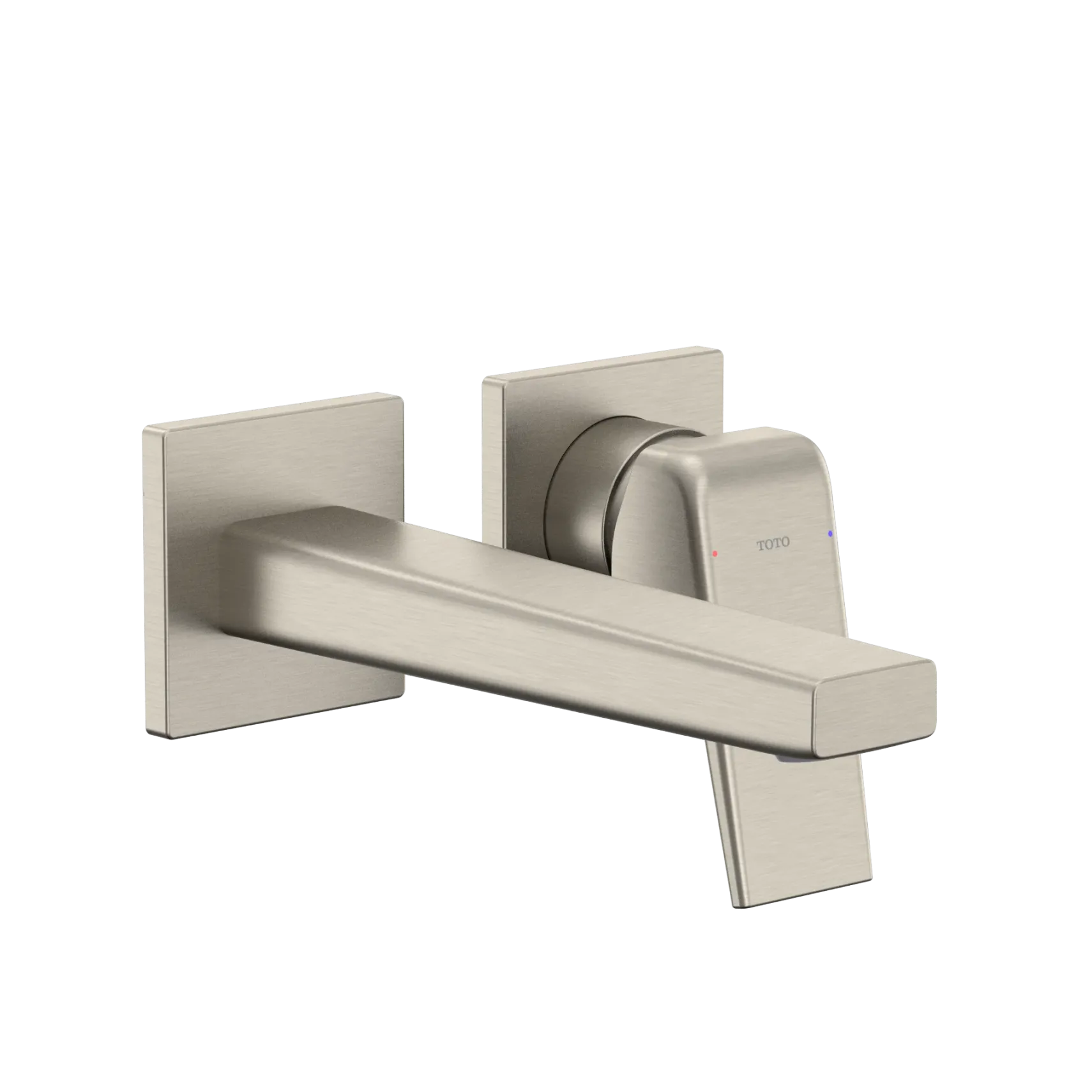 TOTO GB 1.2 GPM Wall-Mount Single-Handle Bathroom Faucet with COMFORT GLIDE Technology, Brushed Nickel, Brass, TLG10307U#BN