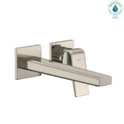TOTO GB 1.2 GPM Wall-Mount Single-Handle Long Bathroom Faucet with COMFORT GLIDE Technology, Polished Nickel, Brass, TLG10308U#PN