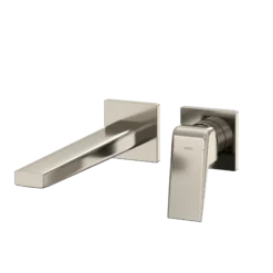 TOTO GB 1.2 GPM Wall-Mount Single-Handle Long Bathroom Faucet with COMFORT GLIDE Technology, Polished Nickel, Brass, TLG10308U#PN