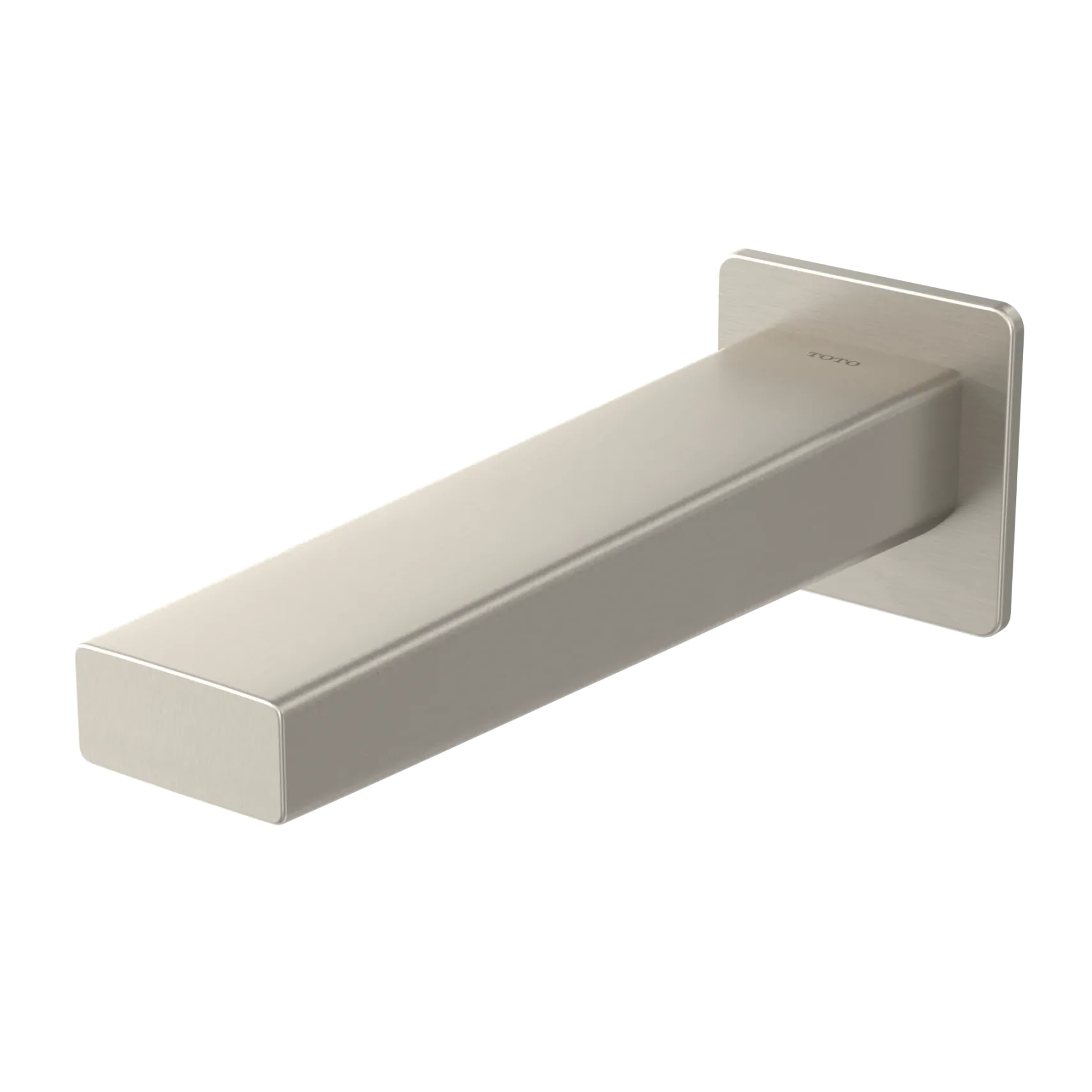 TOTO GB Bathroom Wall Mount Tub Spout, Brushed Nickel, Brass, TBG10001U#BN