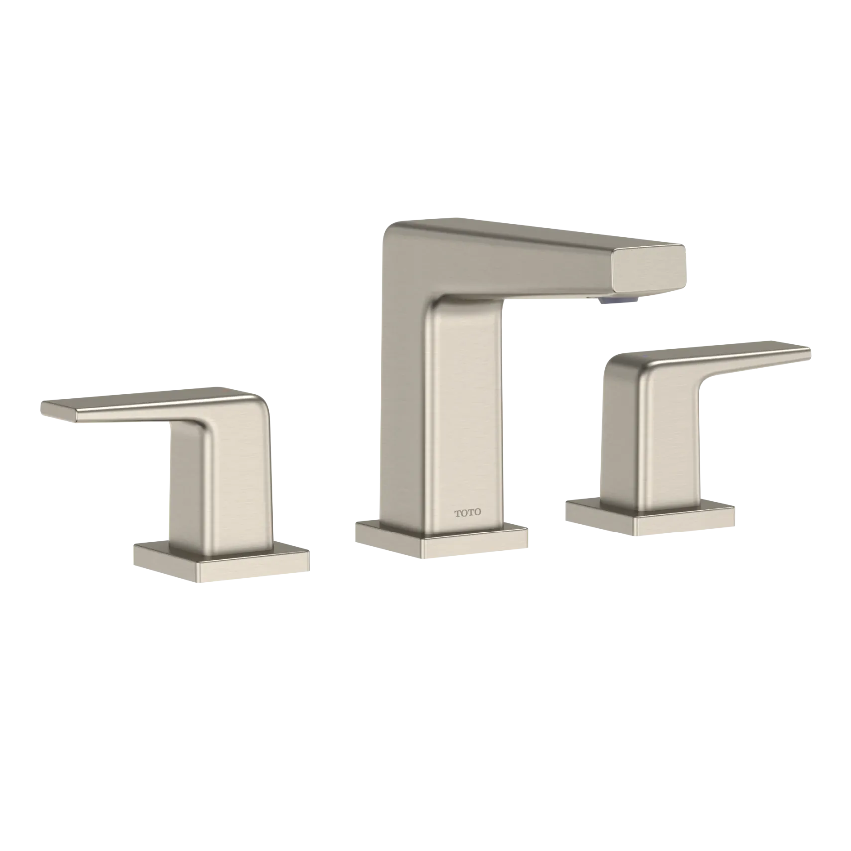 TOTO GB Series 1.2 GPM Two Handle Widespread Bathroom Sink Faucet with Drain Assembly, Brushed Nickel, Brass, TLG10201U#BN