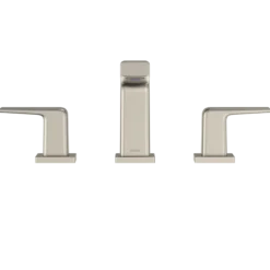 TOTO GB Series 1.2 GPM Two Handle Widespread Bathroom Sink Faucet with Drain Assembly, Brushed Nickel, Brass, TLG10201U#BN