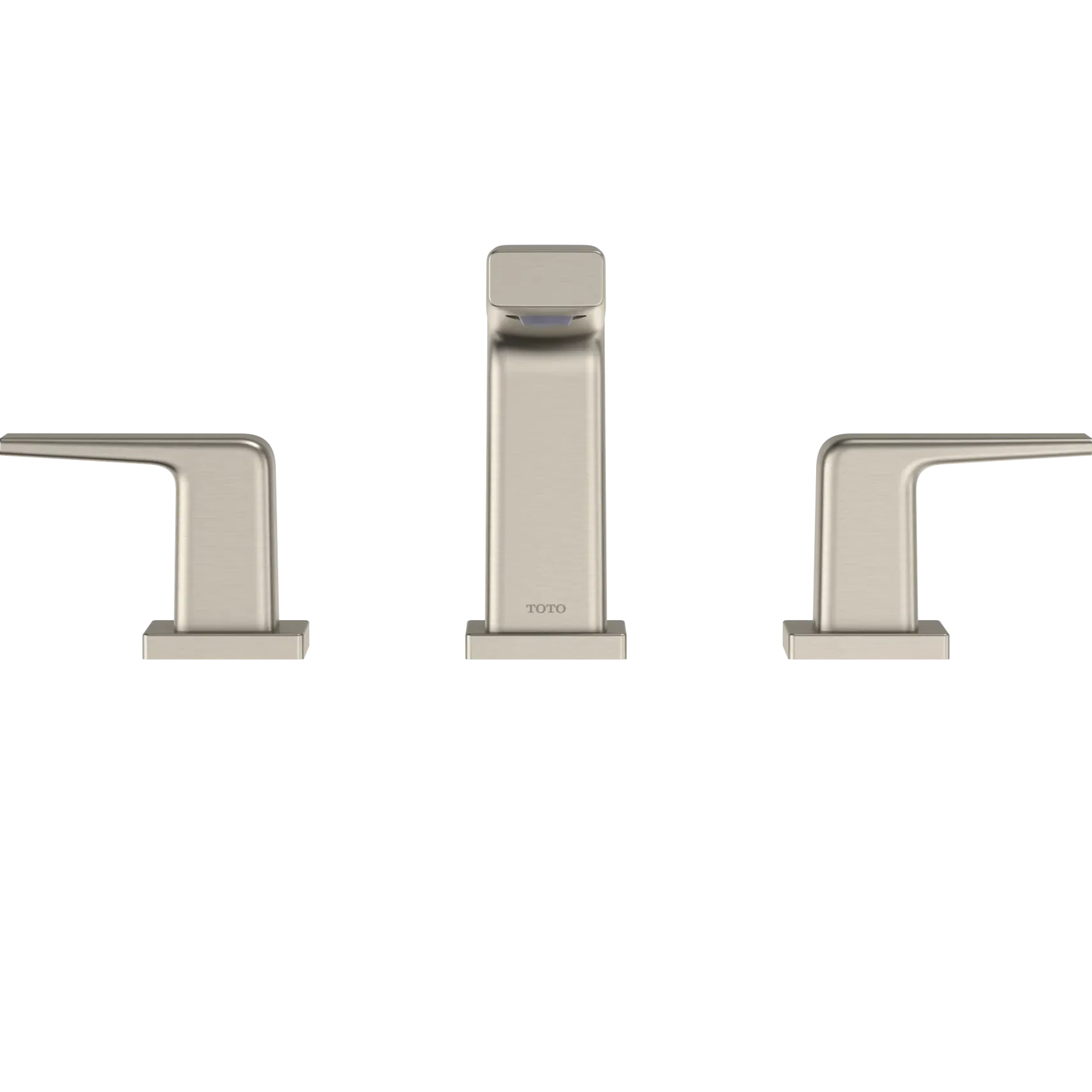 TOTO GB Series 1.2 GPM Two Handle Widespread Bathroom Sink Faucet with Drain Assembly, Brushed Nickel, Brass, TLG10201U#BN