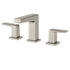 TOTO GB Series 1.2 GPM Two Handle Widespread Bathroom Sink Faucet with Drain Assembly, Brushed Nickel, Brass, TLG10201U#BN