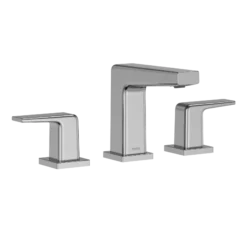 TOTO GB Series 1.2 GPM Two Handle Widespread Bathroom Sink Faucet with Drain Assembly, Polished Chrome, Brass, TLG10201U#CP