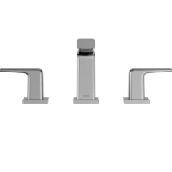 TOTO GB Series 1.2 GPM Two Handle Widespread Bathroom Sink Faucet with Drain Assembly, Polished Chrome, Brass, TLG10201U#CP