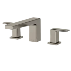 TOTO GB Two-Handle Deck-Mount Roman Tub Filler Trim, Polished Nickel, Brass, TBG10201U#PN