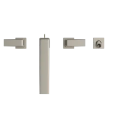 TOTO GB Two-Handle Deck-Mount Roman Tub Filler Trim with Handshower, Brushed Nickel, Brass, TBG10202U#BN