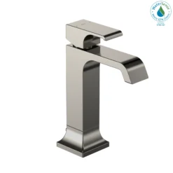 TOTO GC 1.2 GPM Single Handle Semi-Vessel Bathroom Sink Faucet with COMFORT GLIDE Technology, Polished Nickel, Brass, TLG08303U#PN
