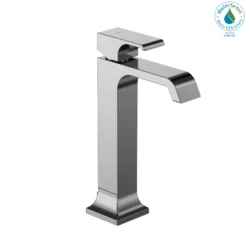 TOTO GC 1.2 GPM Single Handle Vessel Bathroom Sink Faucet with COMFORT GLIDE Technology, Polished Chrome, Brass, TLG08305U#CP