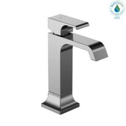 TOTO GC 1.2 GPM Single Handle Semi-Vessel Bathroom Sink Faucet with COMFORT GLIDE Technology, Polished Chrome, Brass, TLG08303U#CP