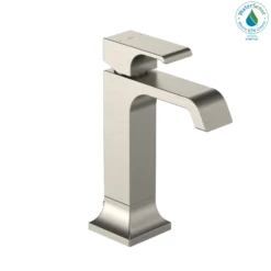 TOTO GC 1.2 GPM Single Handle Semi-Vessel Bathroom Sink Faucet with COMFORT GLIDE Technology, Brushed Nickel, Brass, TLG08303U#BN