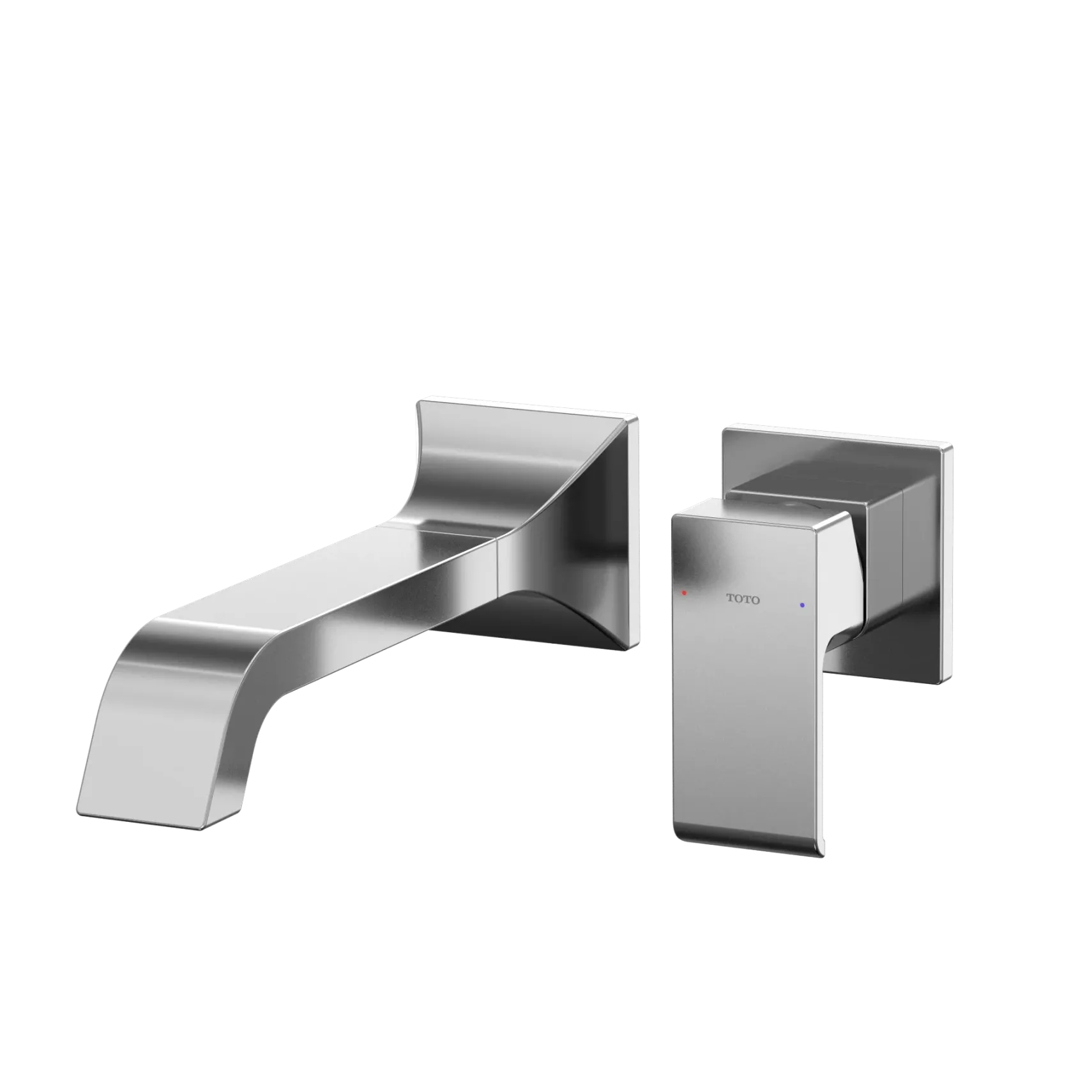 TOTO GC 1.2 GPM Wall-Mount Single-Handle Long Bathroom Faucet with COMFORT GLIDE Technology, Polished Chrome, Brass, TLG08308U#CP