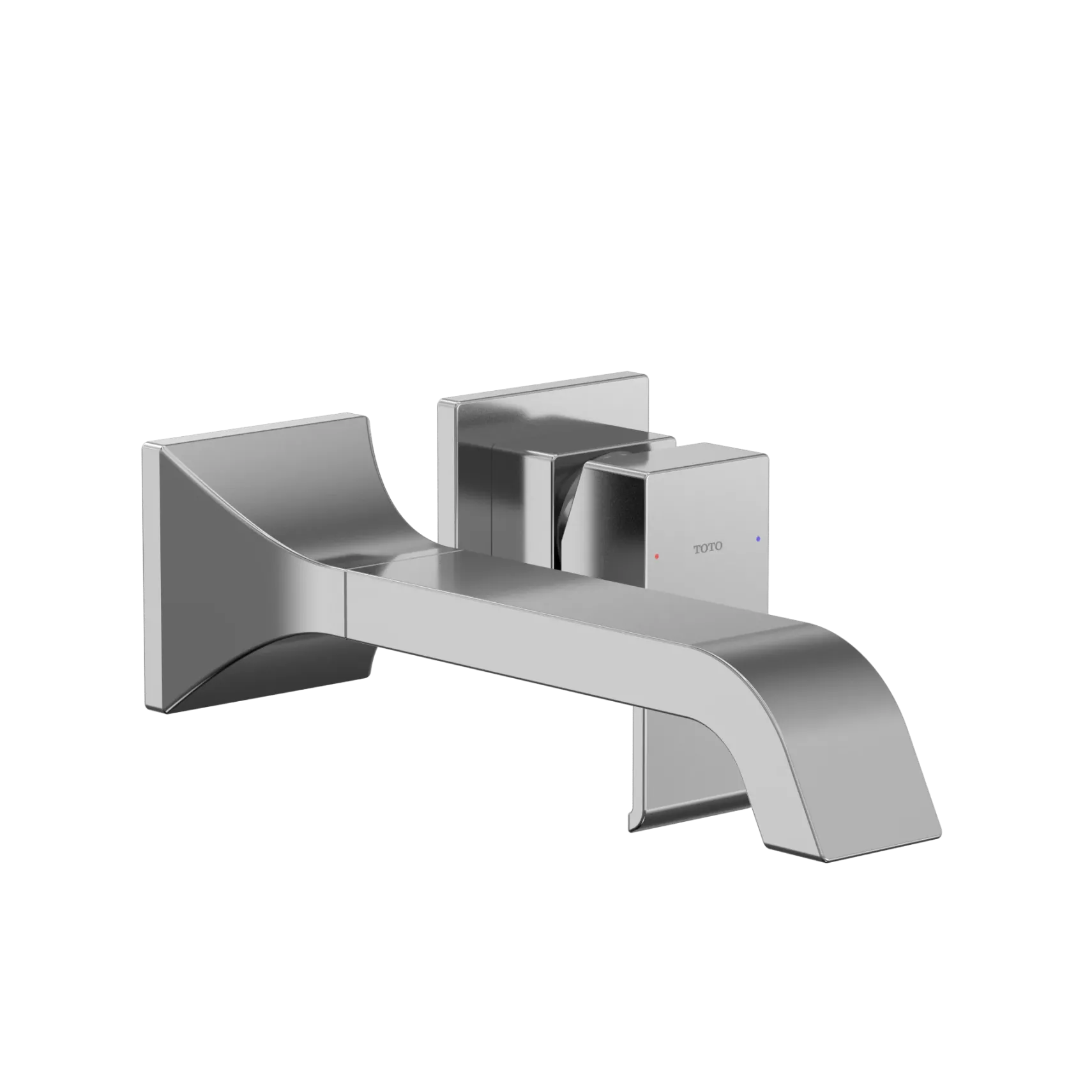 TOTO GC 1.2 GPM Wall-Mount Single-Handle Long Bathroom Faucet with COMFORT GLIDE Technology, Polished Chrome, Brass, TLG08308U#CP