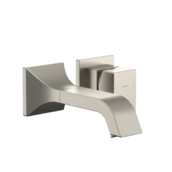 TOTO GC 1.2 GPM Wall-Mount Single-Handle Bathroom Faucet with COMFORT GLIDE Technology, Brushed Nickel, Brass, TLG08307U#BN