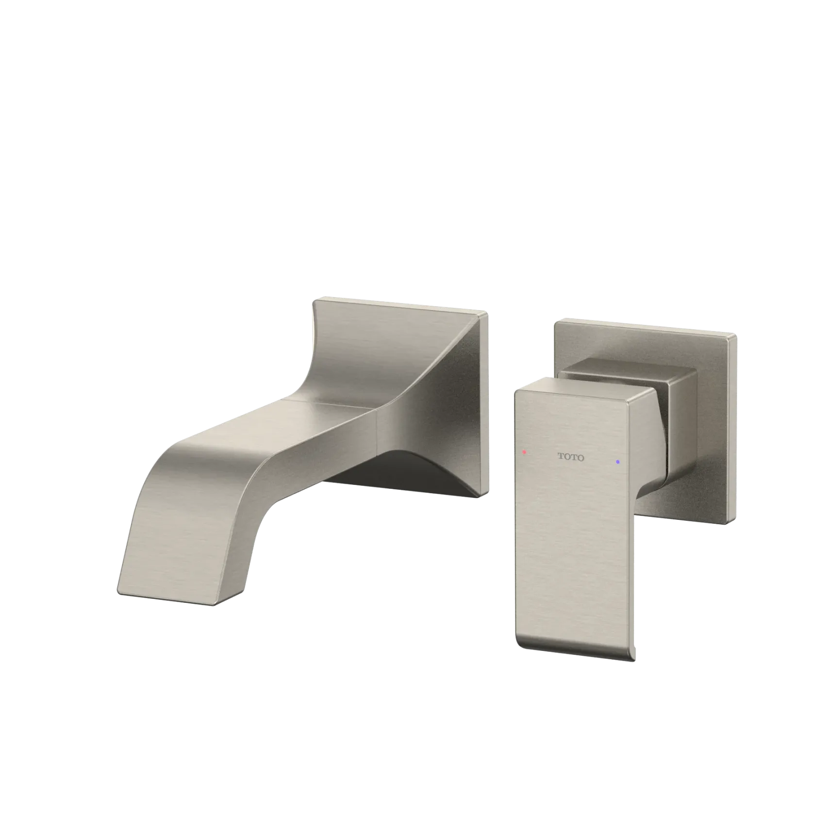 TOTO GC 1.2 GPM Wall-Mount Single-Handle Bathroom Faucet with COMFORT GLIDE Technology, Brushed Nickel, Brass, TLG08307U#BN