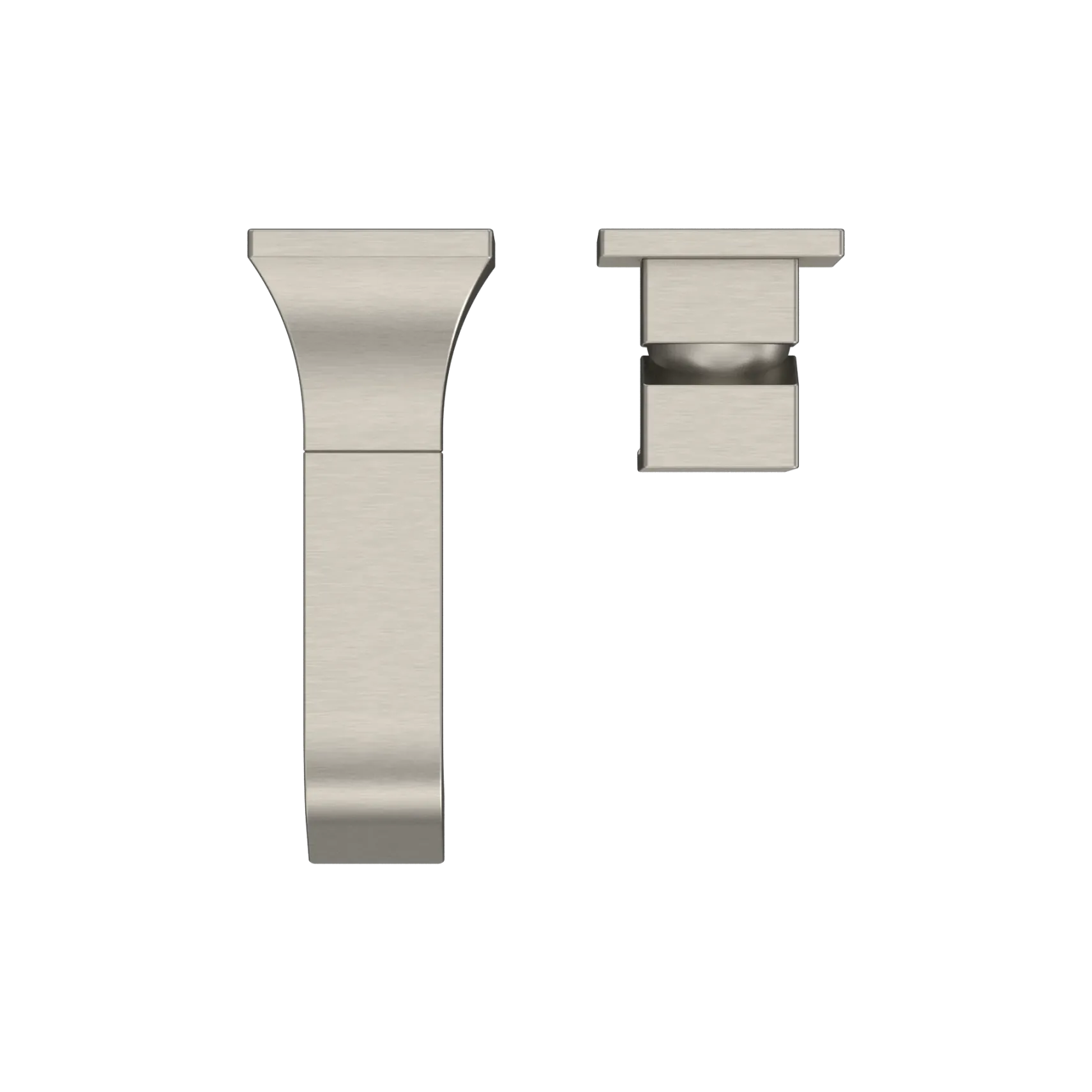 TOTO GC 1.2 GPM Wall-Mount Single-Handle Bathroom Faucet with COMFORT GLIDE Technology, Brushed Nickel, Brass, TLG08307U#BN