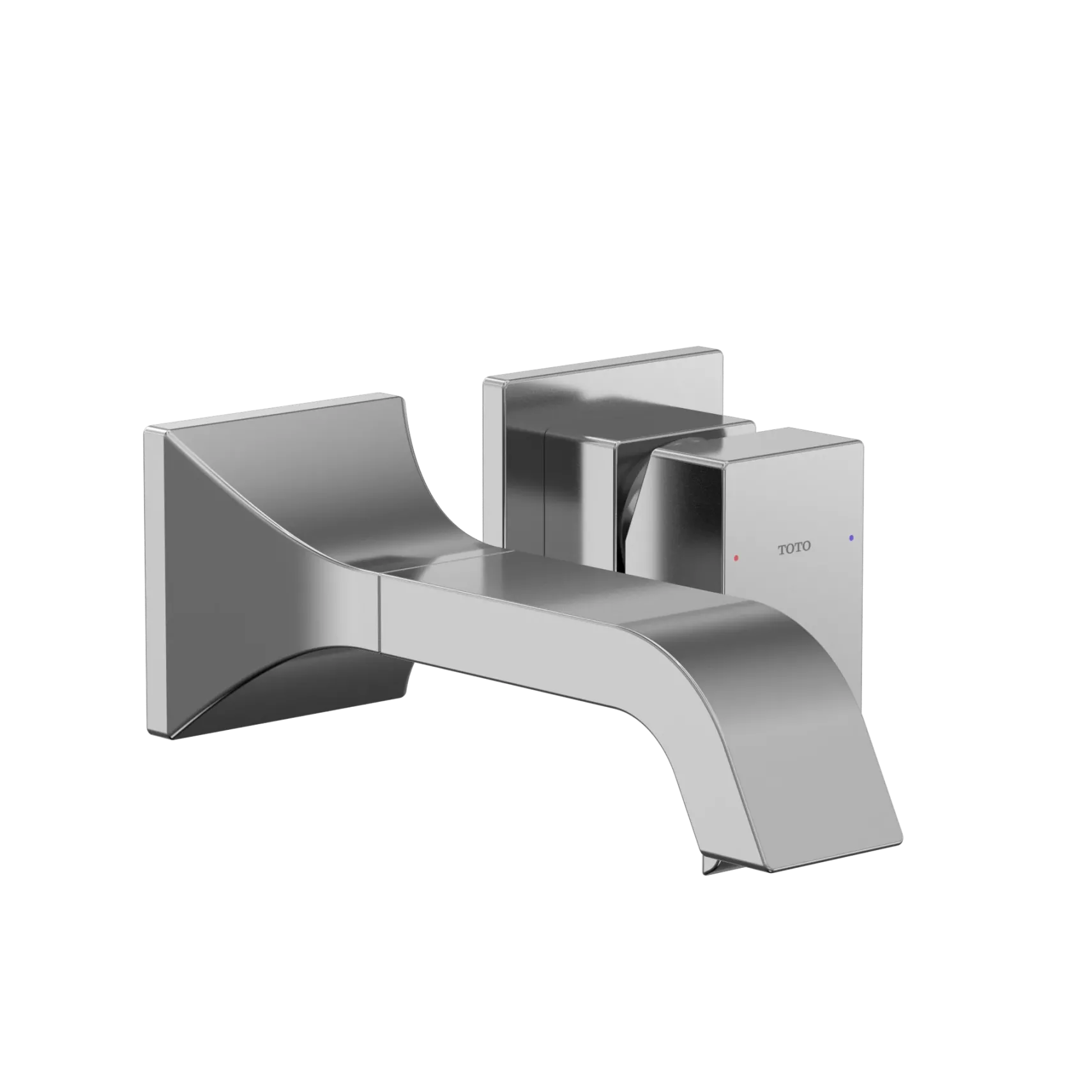 TOTO GC 1.2 GPM Wall-Mount Single-Handle Bathroom Faucet with COMFORT GLIDE Technology, Polished Chrome, Brass, TLG08307U#CP