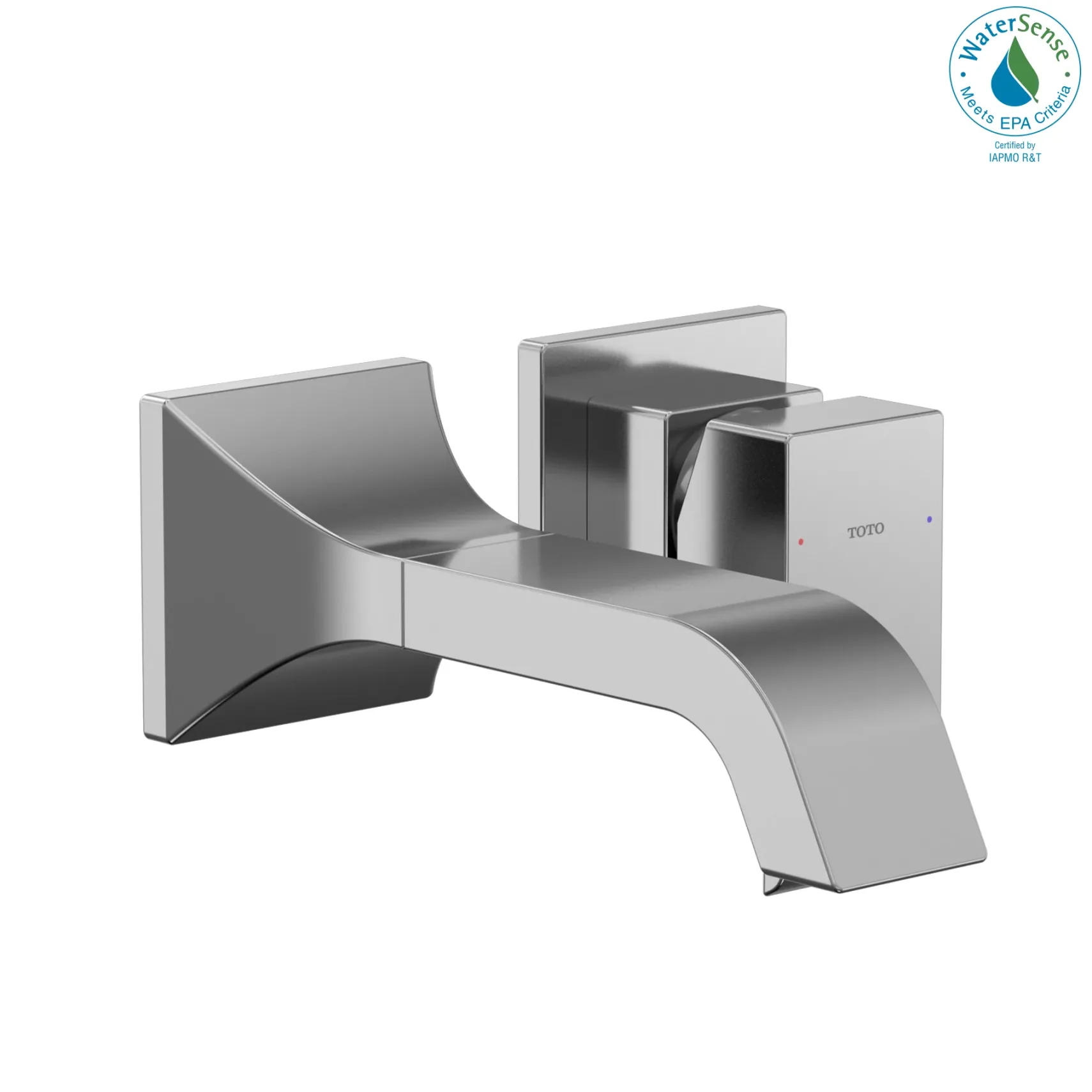 TOTO GC 1.2 GPM Wall-Mount Single-Handle Bathroom Faucet with COMFORT GLIDE Technology, Polished Chrome, Brass, TLG08307U#CP