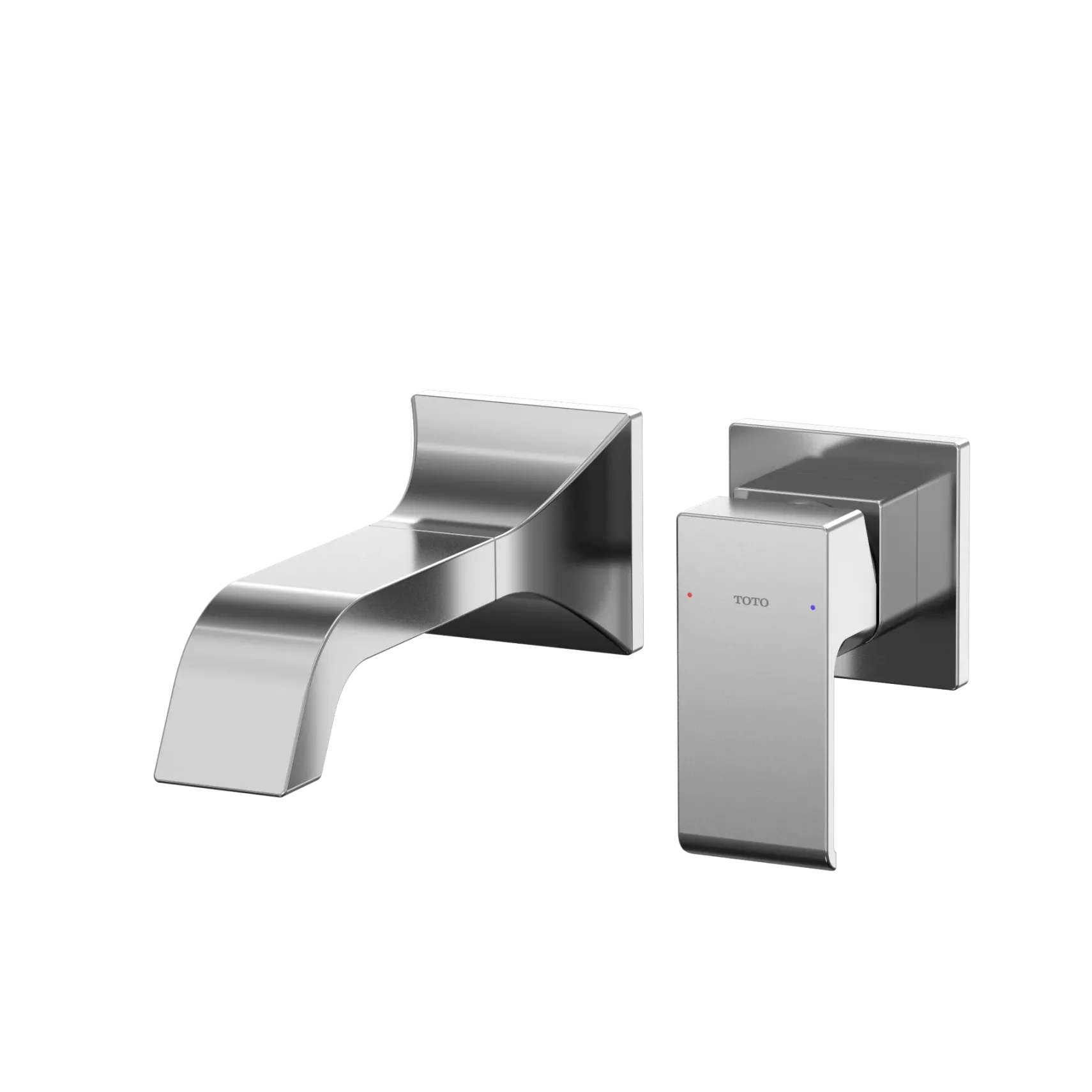 TOTO GC 1.2 GPM Wall-Mount Single-Handle Bathroom Faucet with COMFORT GLIDE Technology, Polished Chrome, Brass, TLG08307U#CP
