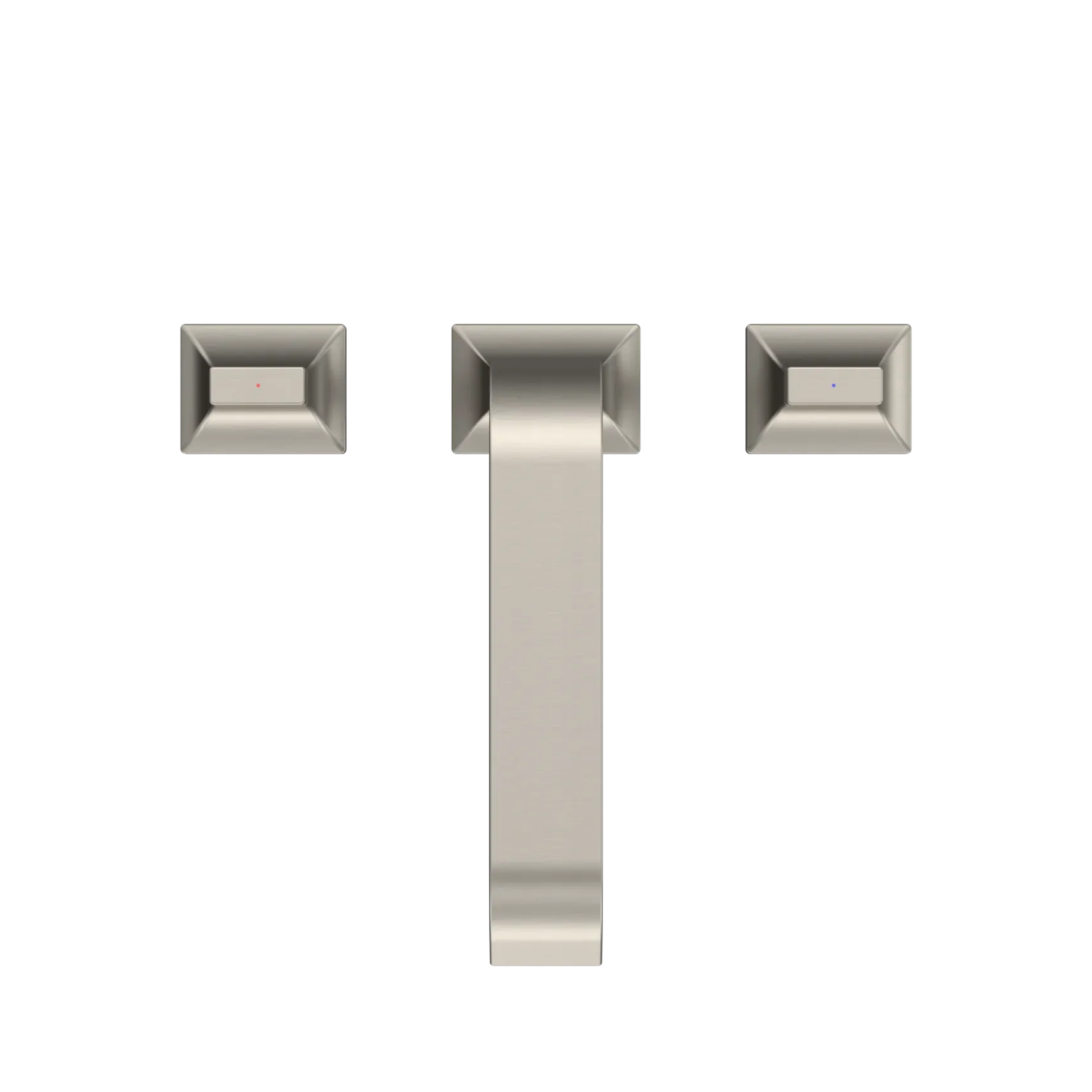 TOTO GC Two-Handle Deck-Mount Roman Tub Filler Trim, Brushed Nickel, Brass, TBG08201U#BN