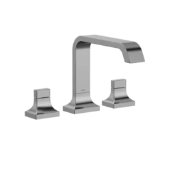 TOTO GC Two-Handle Deck-Mount Roman Tub Filler Trim, Polished Chrome Nickel, Brass, TBG08201U#CP