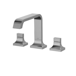 TOTO GC Two-Handle Deck-Mount Roman Tub Filler Trim, Polished Chrome Nickel, Brass, TBG08201U#CP