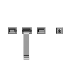 TOTO GC Two-Handle Deck-Mount Roman Tub Filler Trim with Handshower, Polished Chrome, Brass, TBG08202U#CP