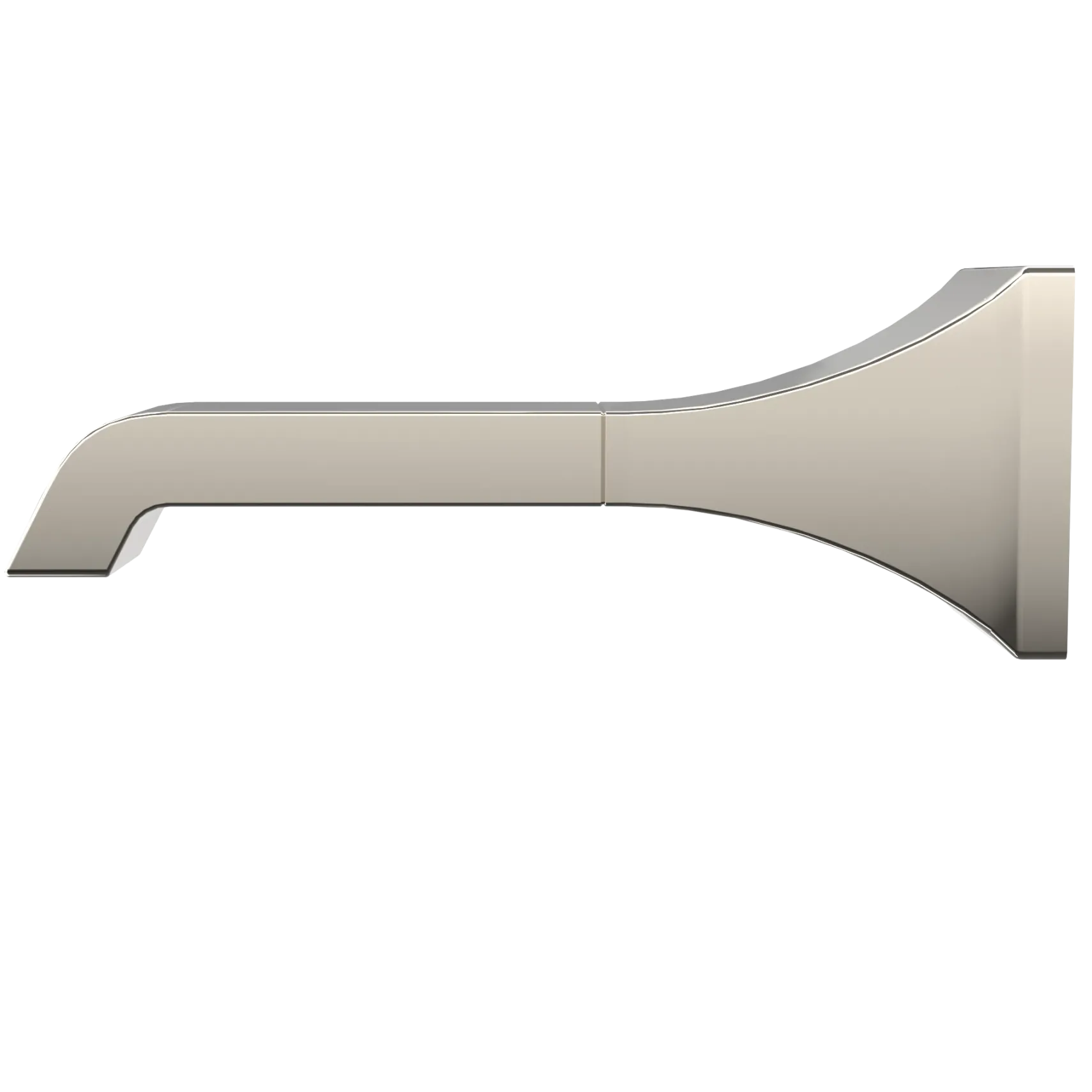 TOTO GC Wall Tub Spout, Polished Nickel, Brass, TBG08001U#PN