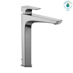 TOTO GE 1.2 GPM Single Handle Vessel Bathroom Sink Faucet with COMFORT GLIDE Technology, Polished Chrome Nickel, Brass, TLG07305U#CP