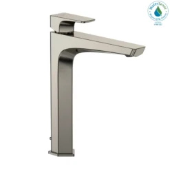 TOTO GE 1.2 GPM Single Handle Vessel Bathroom Sink Faucet with COMFORT GLIDE Technology, Polished Nickel, Brass, TLG07305U#PN