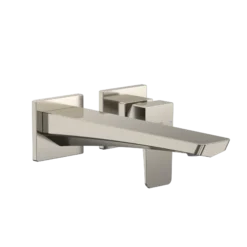 TOTO GE 1.2 GPM Wall-Mount Single-Handle Long Bathroom Faucet with COMFORT GLIDE Technology, Polished Nickel, Brass, TLG07308U#PN