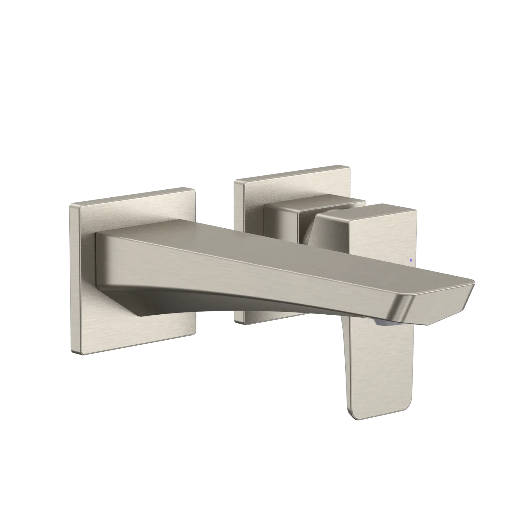 TOTO GE 1.2 GPM Wall-Mount Single-Handle Bathroom Faucet with COMFORT GLIDE Technology, Brushed Nickel, Brass, TLG07307U#BN