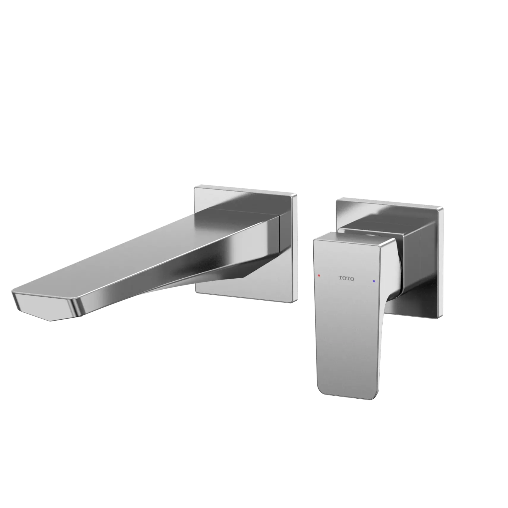 TOTO GE 1.2 GPM Wall-Mount Single-Handle Long Bathroom Faucet with COMFORT GLIDE Technology, Polished Chrome, Brass, TLG07308U#CP
