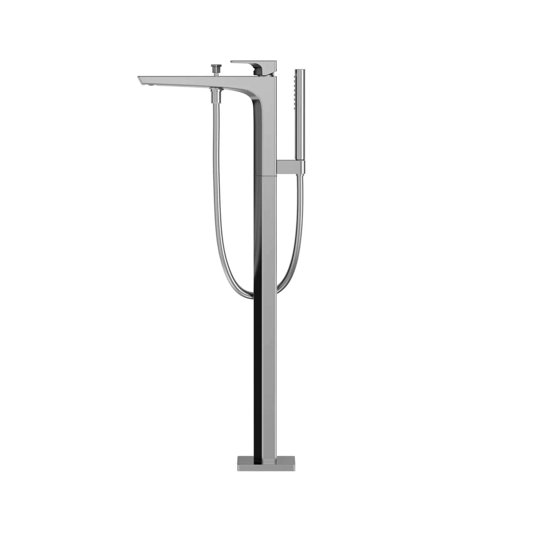 TOTO GE Single-Handle Free Standing Tub Filler with Handshower, Polished Chrome, Brass, TBG07306U#CP
